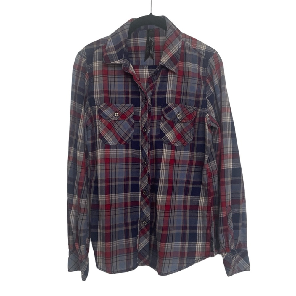 Seven 7 lightweight flannel button down shirt